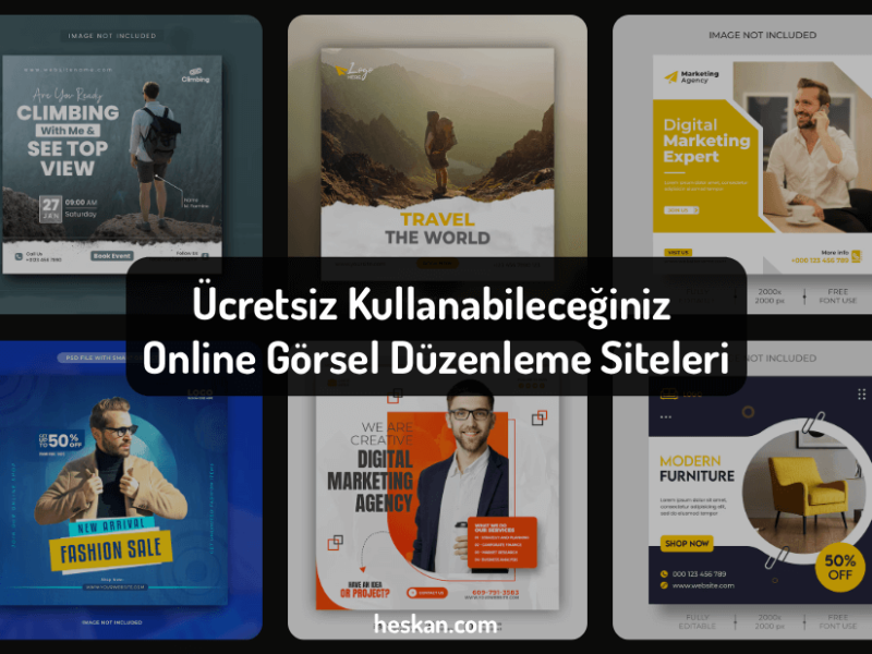 Ücretsiz Kullanabileceğiniz Online Görsel Düzenleme Siteleri